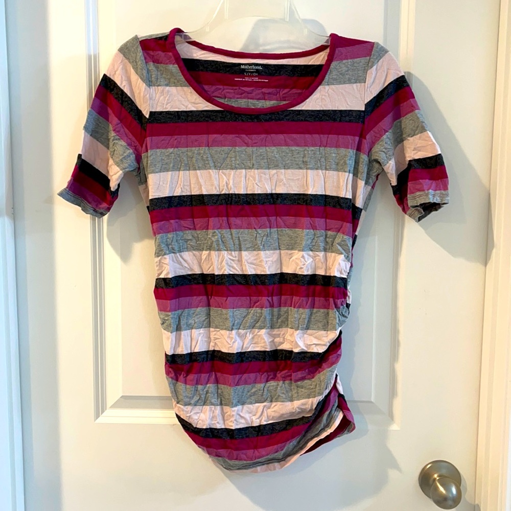 Striped maternity top